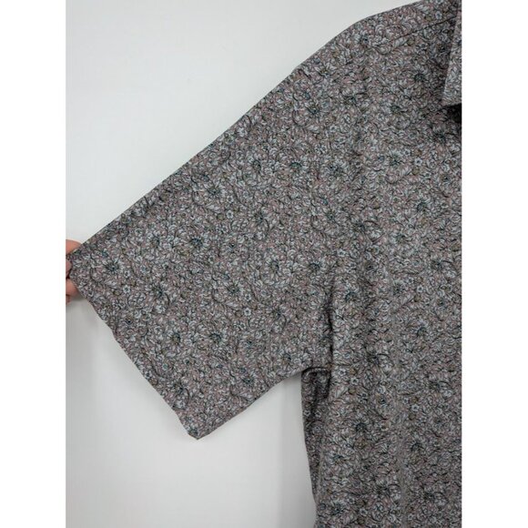 Vintage Hilo Hattie Hawaiian Button Up Shirt Men Size L Floral Tropical USA Boho - Picture 3 of 9